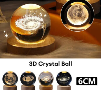 Luminous Starry Sky And Planets Moon Moon Crystal Ball Small Night Lamp Projection Ambience Light Creative Gift New Strange Gift