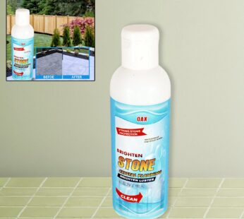 Stone Stain Remover Cleaner, Stone Crystal Plating Agent, Marble Stone Cleaner Polishes, Crystal Plating for Kitchen, Patio, Backyard Marble Cleaner and Polish (75 ML Approx / 1 pc)