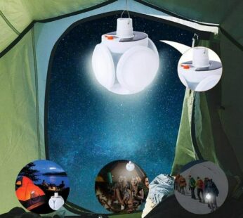 Solar Multi-Functional Emergency LED Light Bulb with USB Charging, LED camping lamp, camping lamp, USB rechargeable, 5 brightness light modes, foldable camping light, SOS IP65 waterproof camping light, blackout emergency equipment, camping gadgets