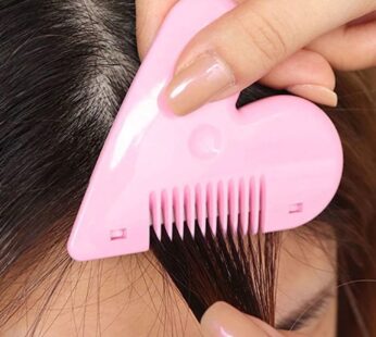 Heart Shape Plastic Hair Cutting Scissors for Baby Girls Lightweight Portable Hair Thinning Double‑Edge Stainless Steel Convenient for Hair Cutting for Hair Thinning (1 Pc )