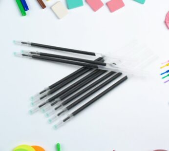 Black Pen Refill All Round Ball Pen Refill Smooth Writing Pen Refill all Pen Suitable (10 Pcs Set)