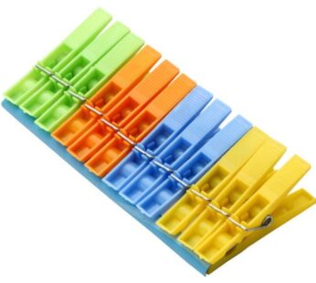 Multipurpose 12 Pcs Cloth Clips (Multicolour)