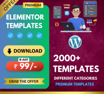 2000+ ELEMENTOR TEMPLATES DOWNLOAD at Just 99