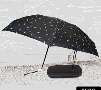 3-Fold Umbrella Summer Sun and Rain Protection Foldable Cute Umbrella || UV Protection Rain Sun Umbrella || Travel Accessories || Umbrella for Children, Girls, and Boys (1 Pc / With Zip Case) 