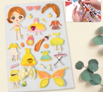 Multipurpose Adhesive 3D Stickers (1 Sheet /15×10 Cm)