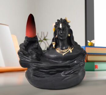 Adiyogi Shiva Backflow Smoke Fountain Incense Holder Burner (1 Pc)