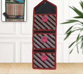 Foldable Hanging Organizer with 3 Pockets – Wall Hanging Letter Holder