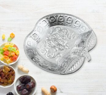 DECORATIVE MUKHWAS SERVING TRAY SERVING MUKHWAS PLATE FANCY CANDY TRAY DRY FRUIT SERVING TRAY (1 Pc Set)