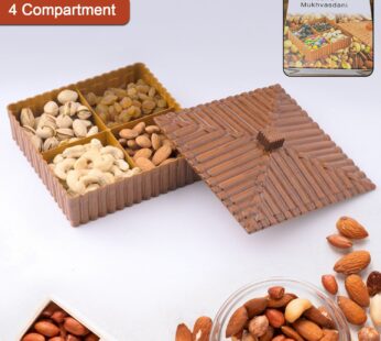 Plastic Multipurpose Dry Fruit Chocolates Mouth Box (1 Pc)