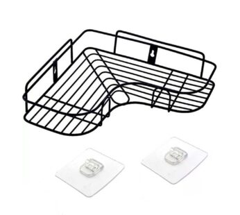 Self-Adhesive Kitchen-Bathroom Corner Shelf Organiser Storage Rack