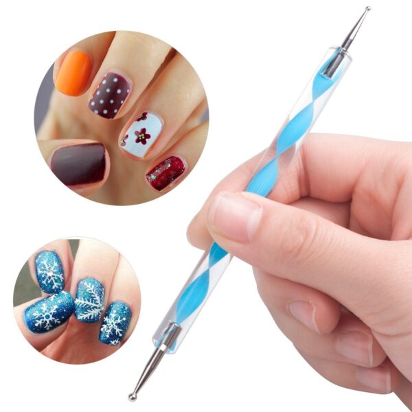 Nail Art Point Pen and Set Used by Women's for Their Fashion Purposes (Pack of 5Pcs) - Image 6