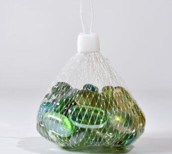 Glass Gem Stone, Flat Round Marbles Pebbles for Vase Fillers, Attractive pebbles for Aquarium Fish Tank.