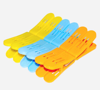 Plastic Cloth Double Pin Clips for cloth Dying cloth (multicolour) (Pack of 12)