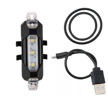 Rechargeable Bicycle Front Waterproof LED Light (White)