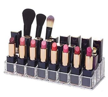 Acrylic Multi Purpose Lipstick Cosmetics Stand Display Holder 24 Section