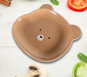 Durable Food Serving Plate, Bear Shaped Plate Cartoon Snack Plates For Serving Fruits & Desserts (1 Pc)