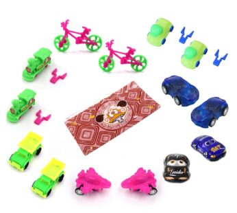 Toys for Kids Friction Powered Vehicle Toy for Baby Push & Go Toys Combo Set for Boys & Girls ( Pack of 15)